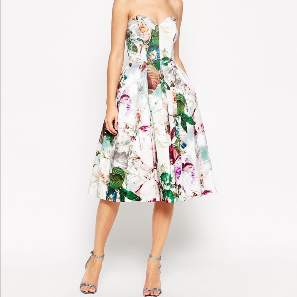 Beautiful Floral Midi Dress